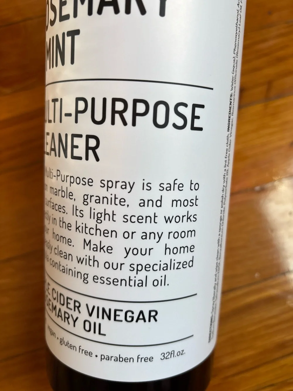 Clean + Simple Rosemary & Mint Multi-Purpose Cleaner—Amber Bottle, 32 fl 2-Pack
